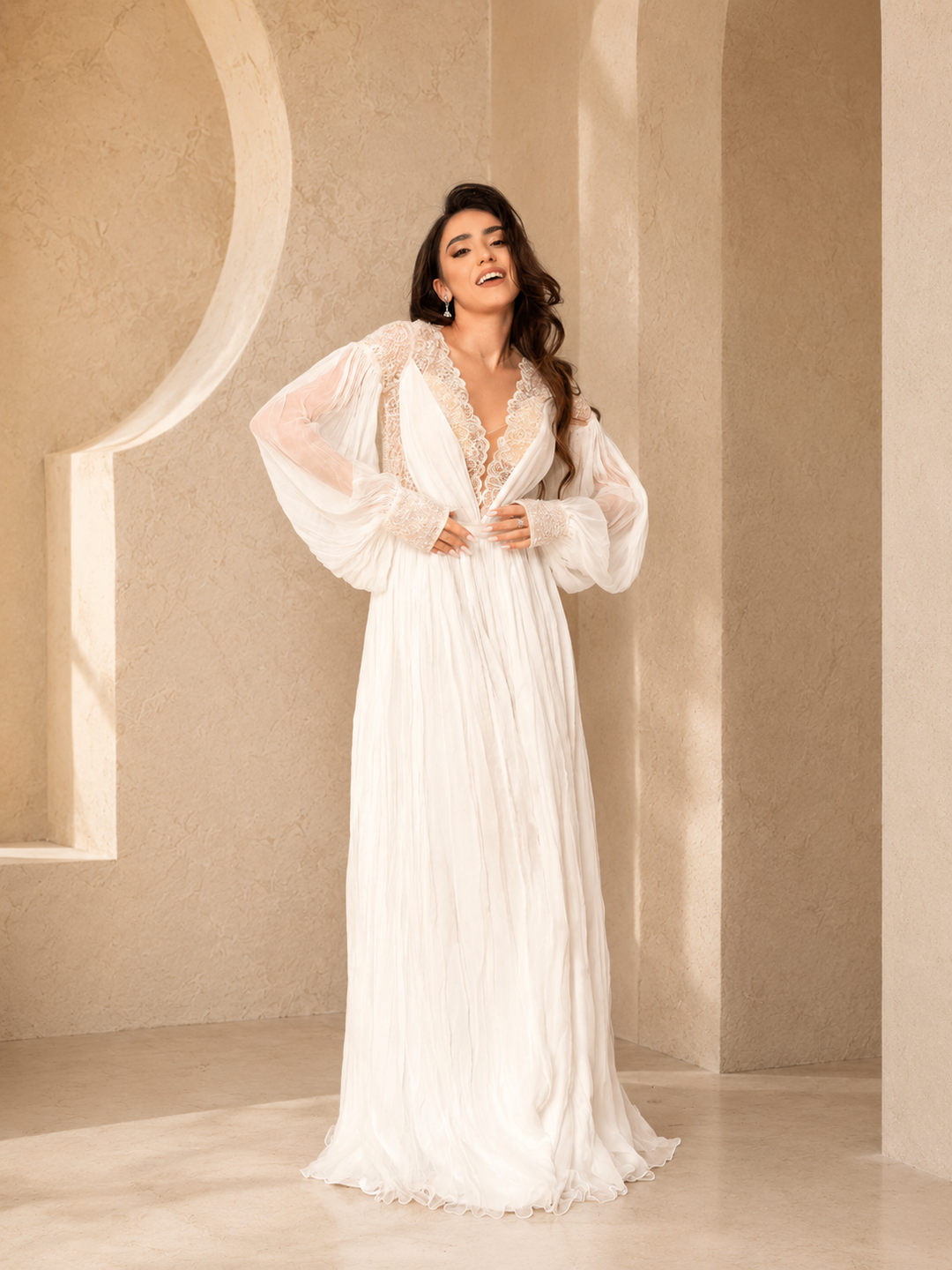 Rochie de mireasa matase Elenis