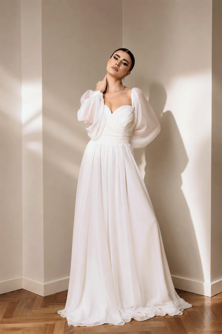 Rochie de mireasa din voal Dineris