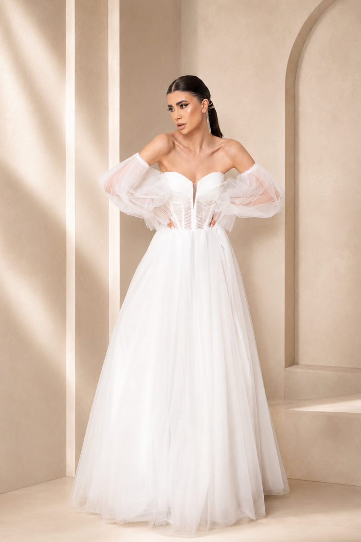 Rochie mireasa din tulle Despina