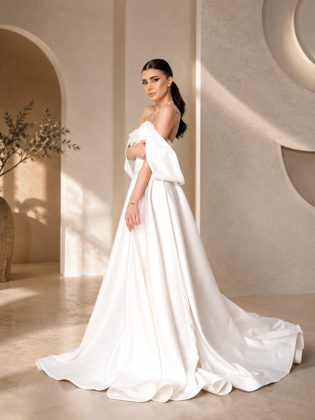 Rochie de mireasa tafta Silveris