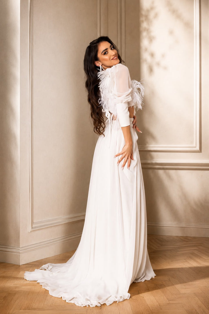Rochie de mireasa din 2 piese Gazel