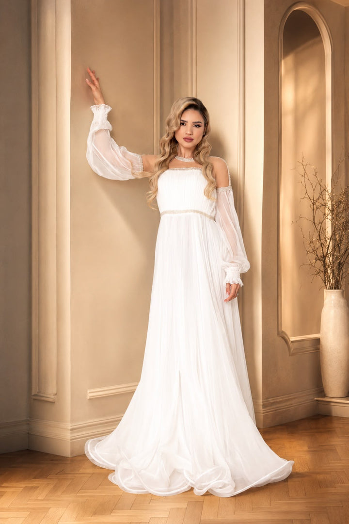 Rochie de mireasa matase Acasia