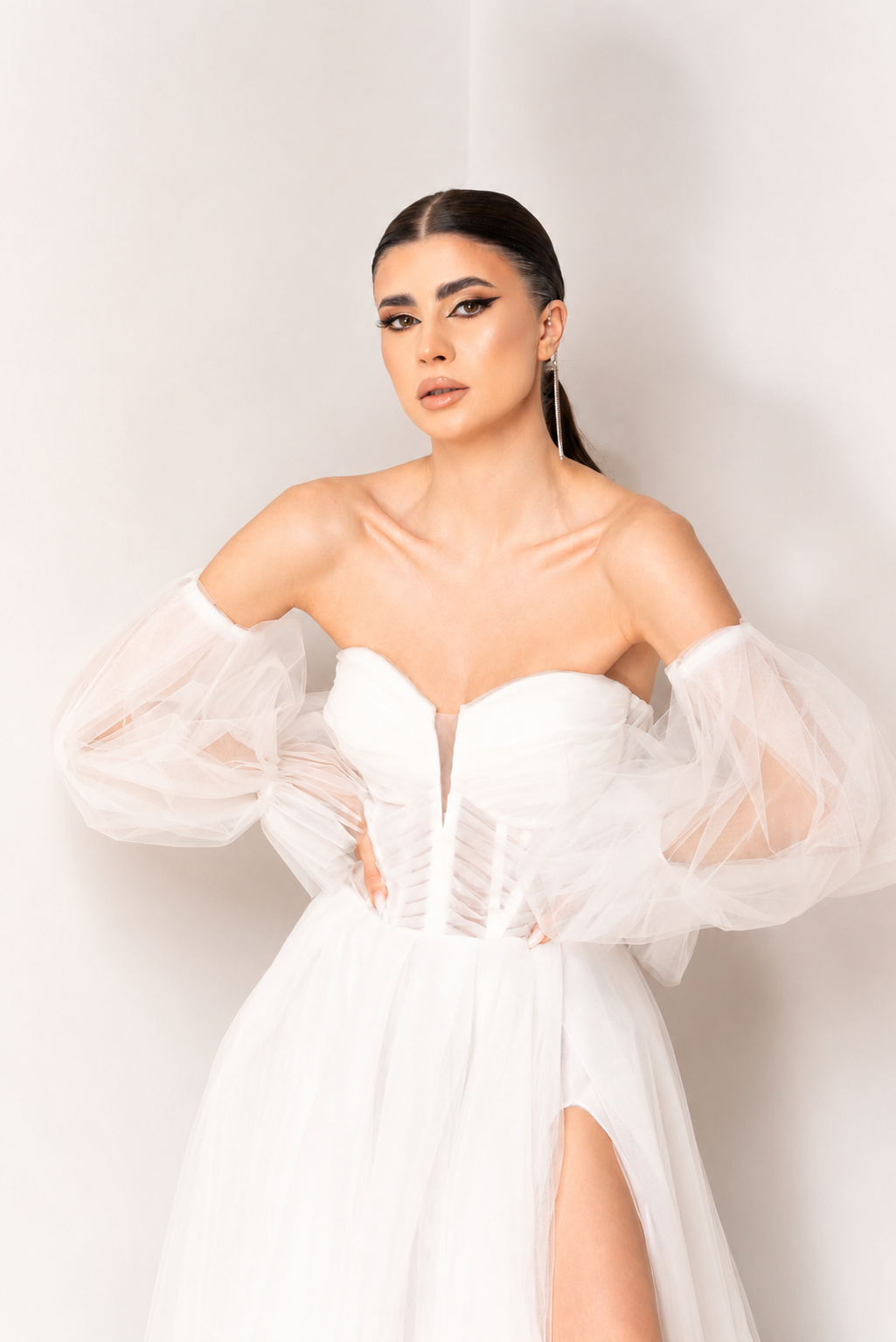 Despina tulle wedding dress