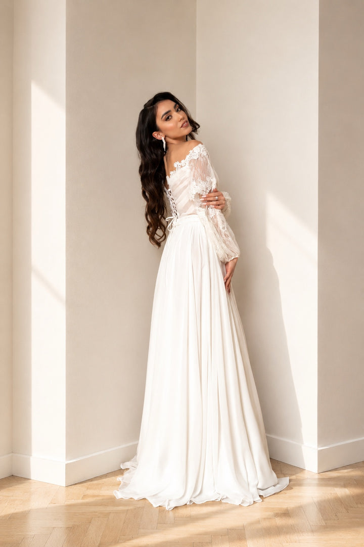 Rochie de mireasa boho chic Naina