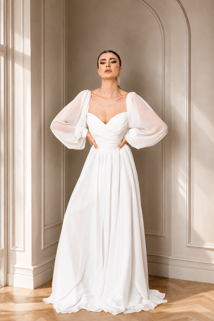 Rochie de mireasa din voal Dineris