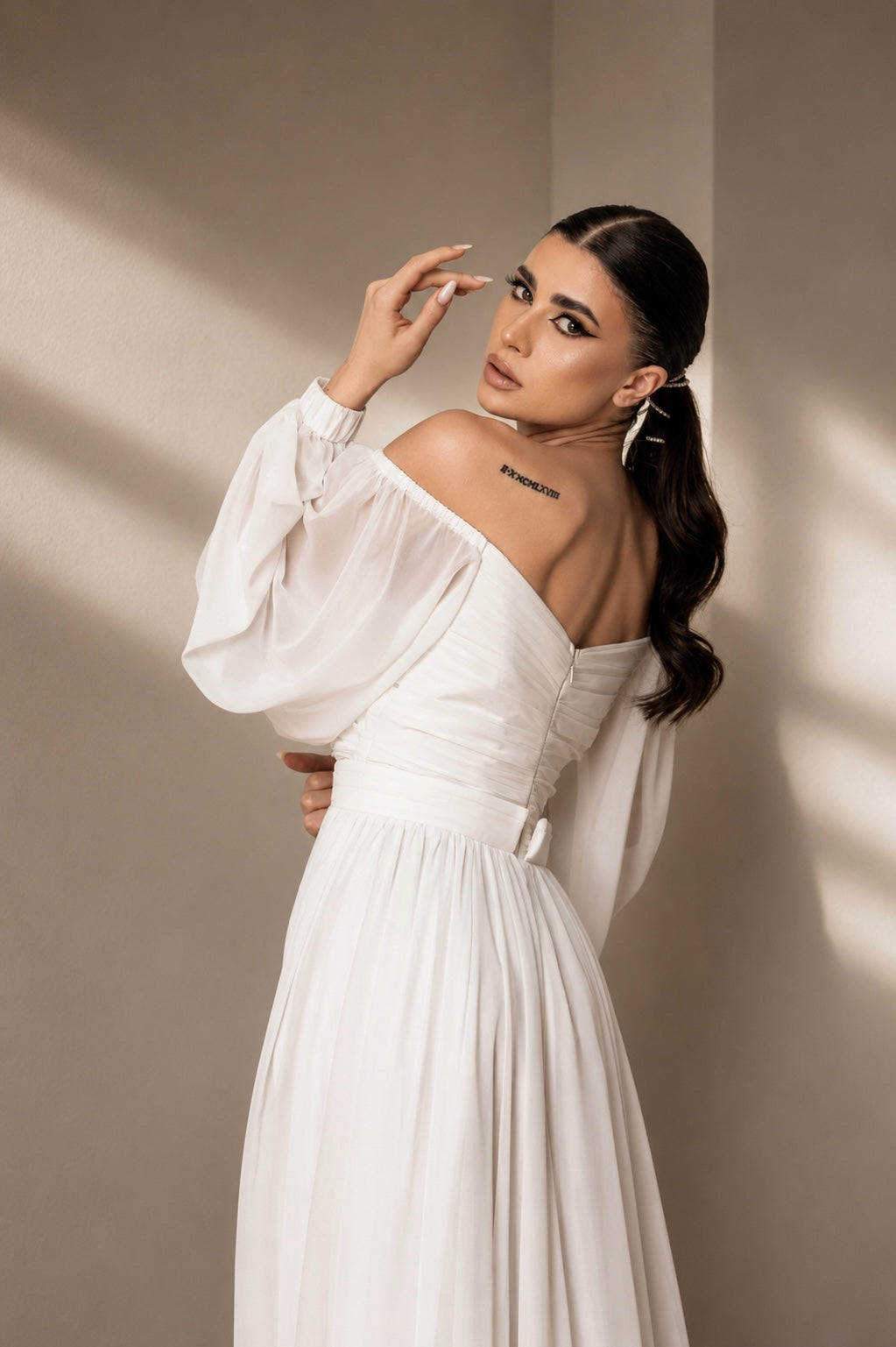 Rochie de mireasa din voal Dineris