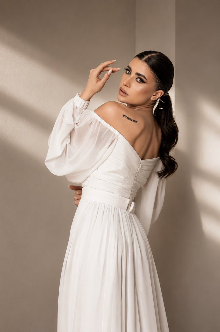 Rochie de mireasa din voal Dineris