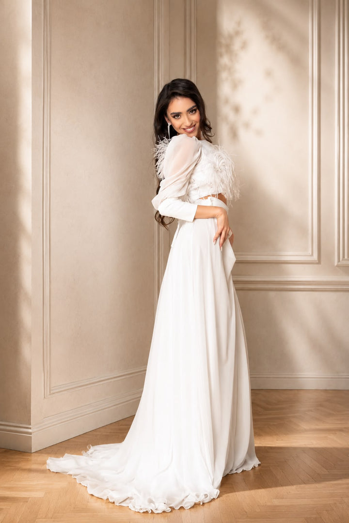 Rochie de mireasa din 2 piese Gazel