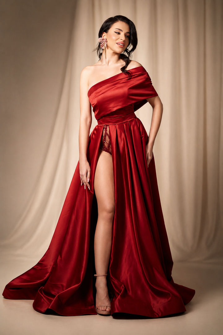 Rochie din tafta cu body Sore