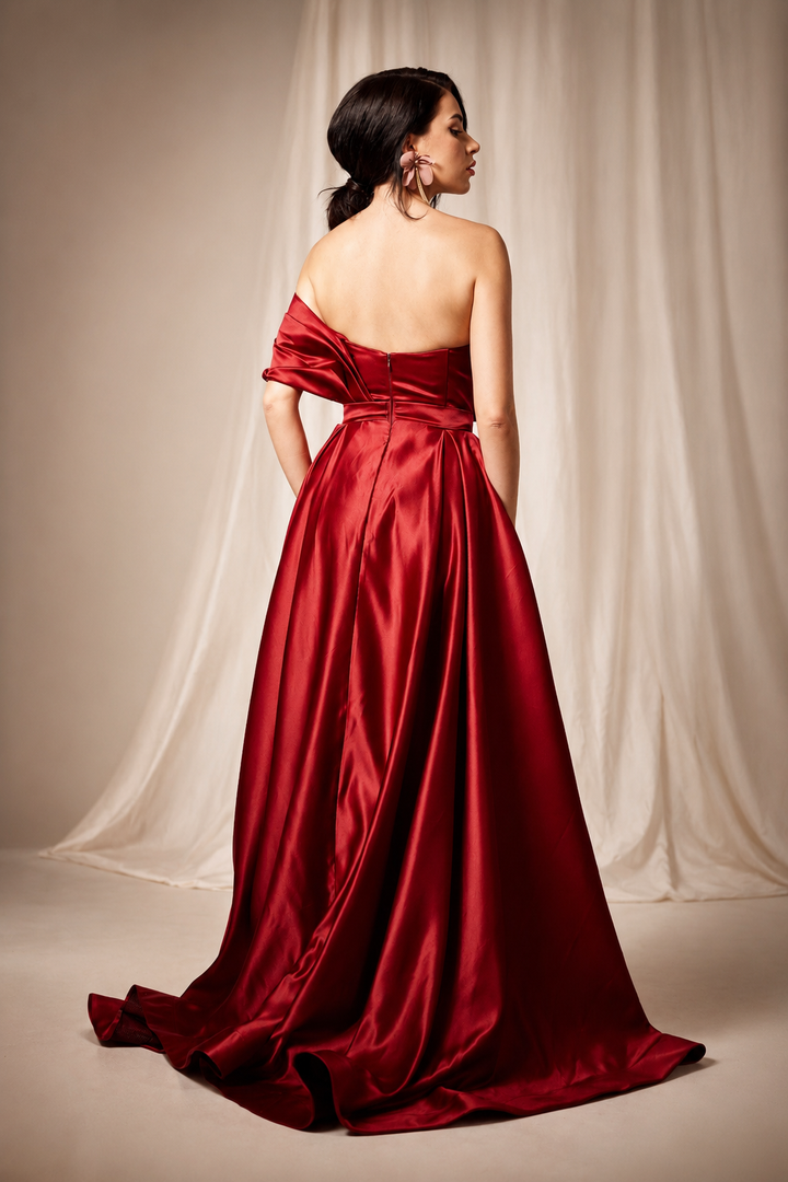 Rochie din tafta cu body Sore