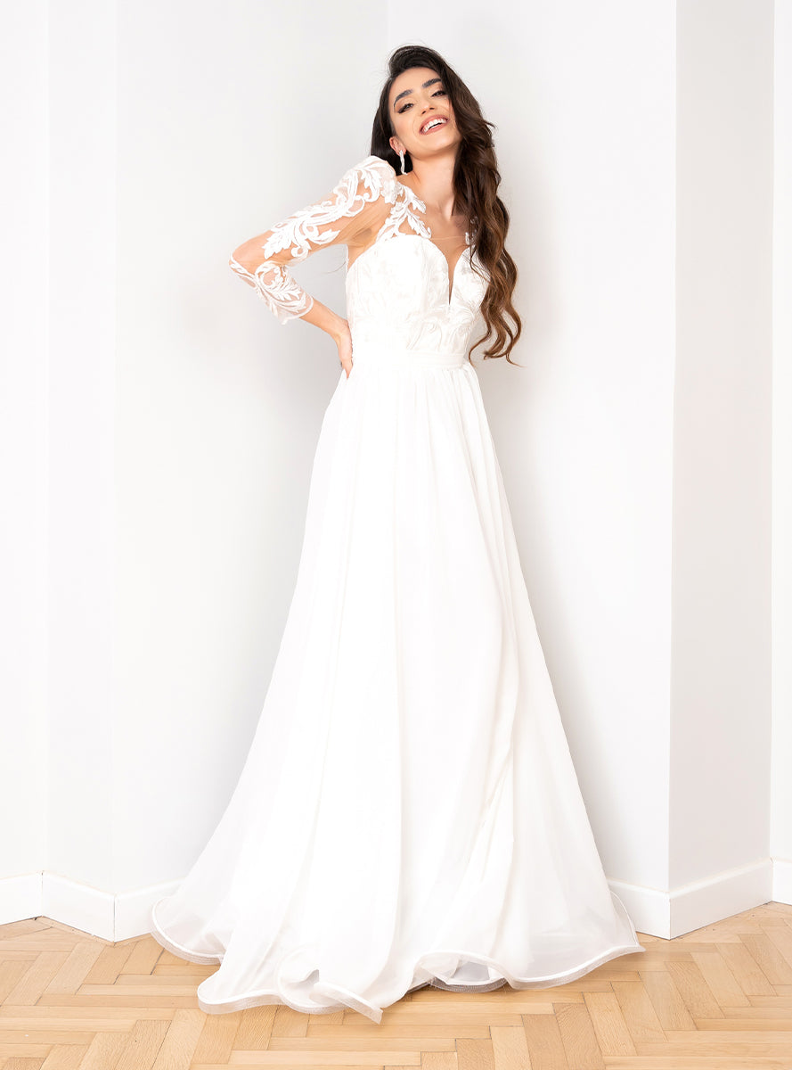 A line Celina wedding dress