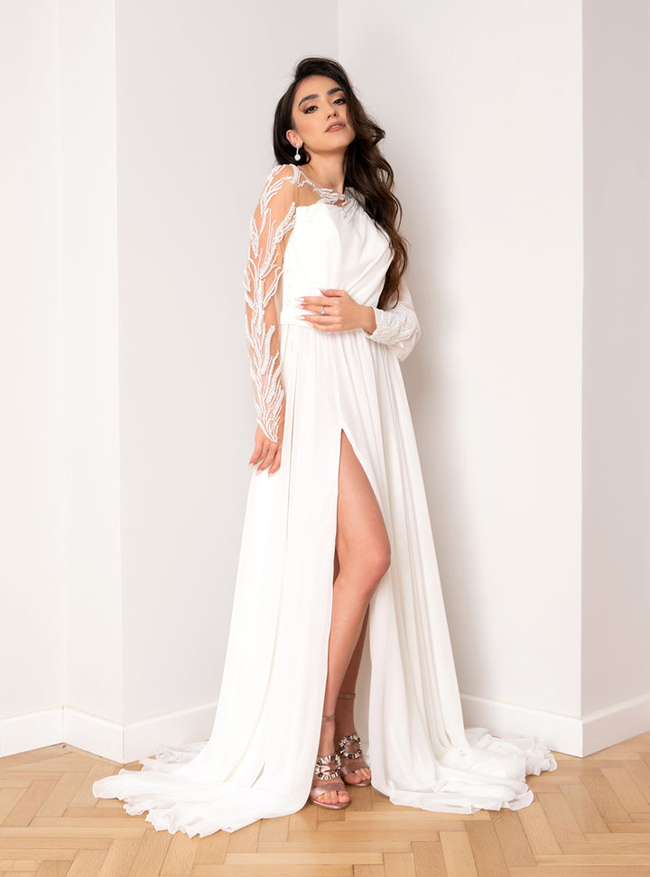 Athena veil wedding dress