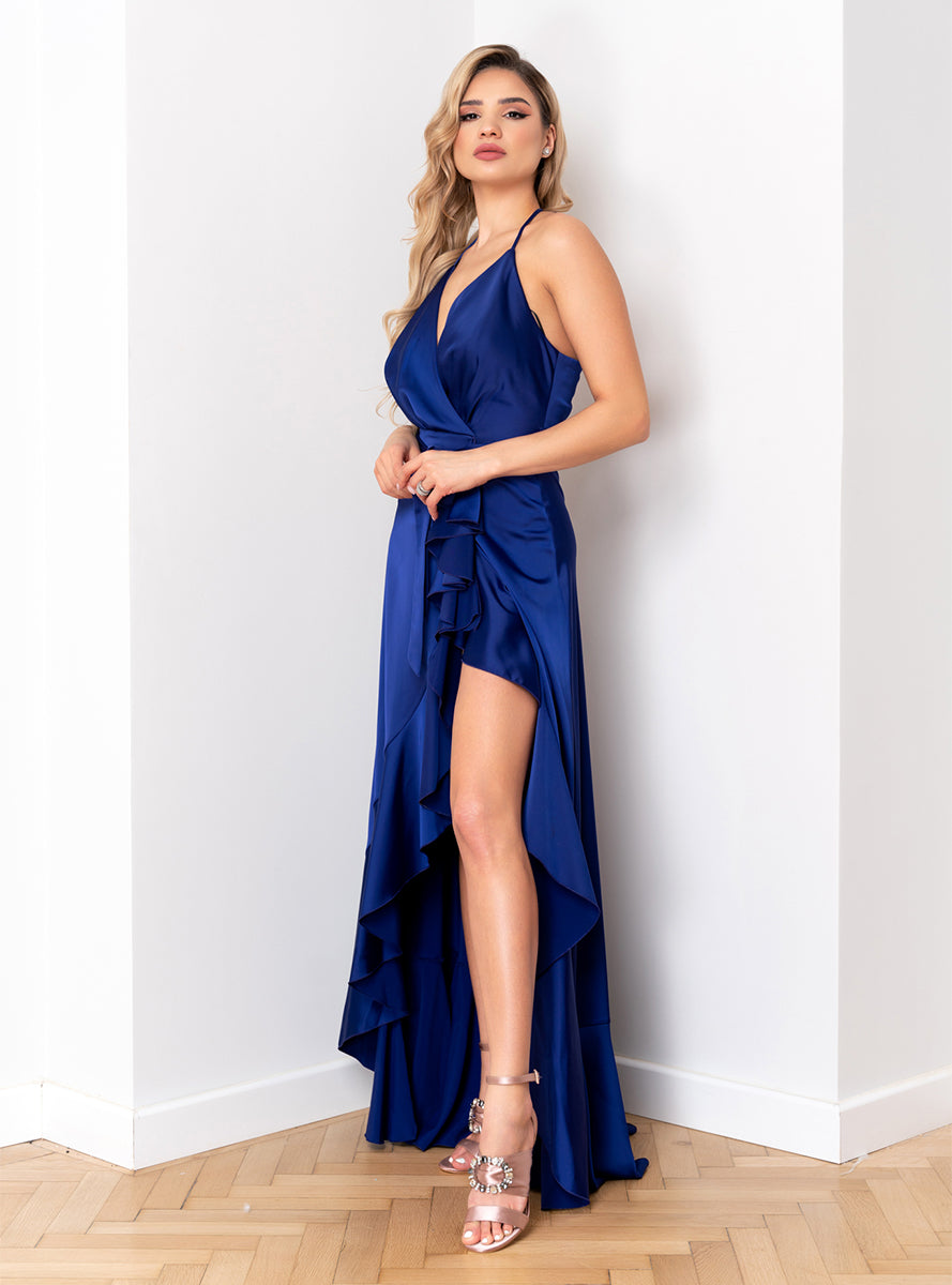 Evening dress with ruffle Melisse