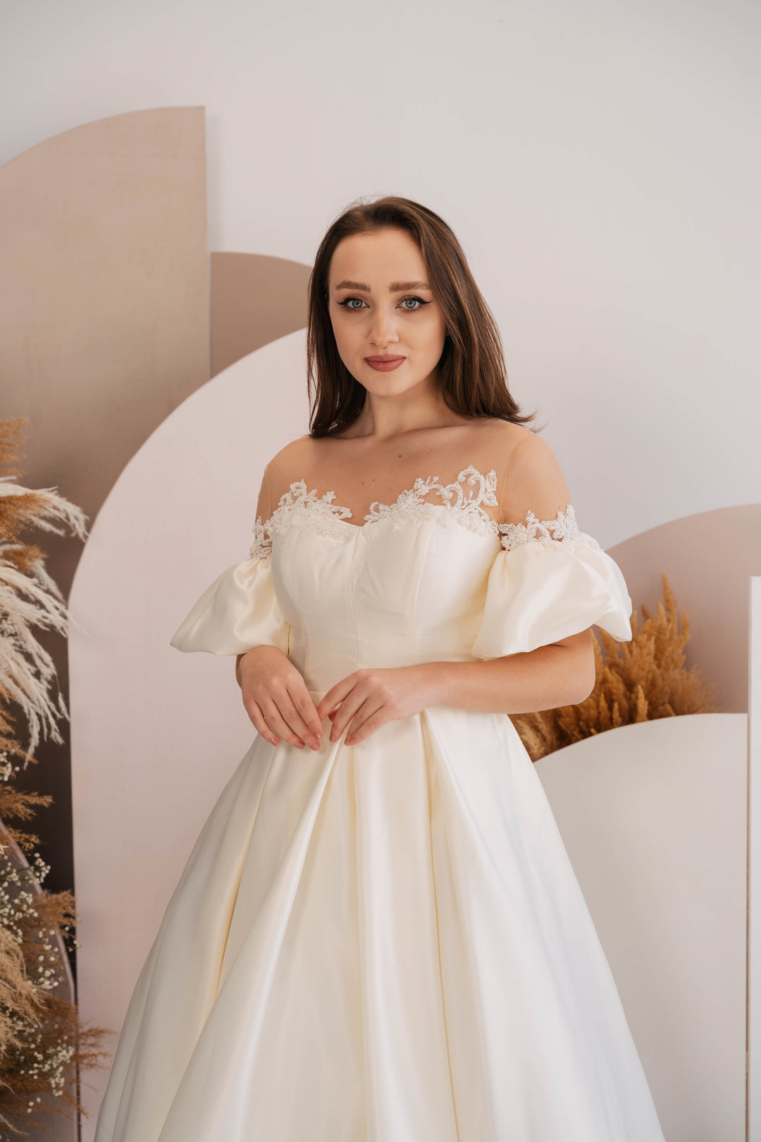 Dyana taffeta wedding dress
